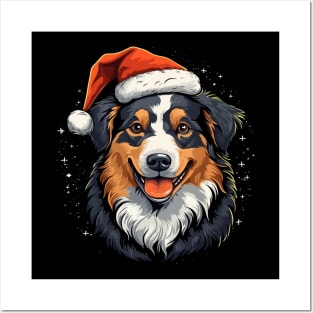 Australian Shepherd Christmas Posters and Art